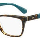 KS Camberly Rectangular Eyeglasses 0FZL-Havana Turquoise (Back Order 2 weeks)