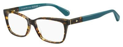 KS Camberly Rectangular Eyeglasses 0FZL-Havana Turquoise (Back Order 2 weeks)