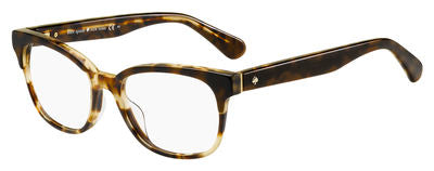 KS Carolanne Rectangular Eyeglasses 0WR9-Brown Havana