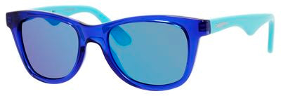  Carrerino 10 Rectangular Sunglasses 0DDV-Blue Transparent