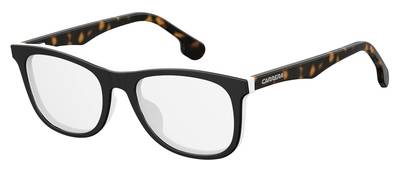  Carrerino 63 Rectangular Eyeglasses 080S-Black White