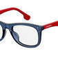 Carrerino 63 Rectangular Eyeglasses 08RU-Blue Red White