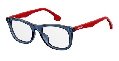  Carrerino 63 Rectangular Eyeglasses 08RU-Blue Red White