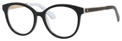 KS Caylen Round Eyeglasses 0S0T-Black White