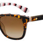 KS Charmine/S Rectangular Sunglasses 02VM-Havana Pattern