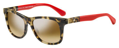 KS Charmine/S Rectangular Sunglasses 0O63-Havana Red