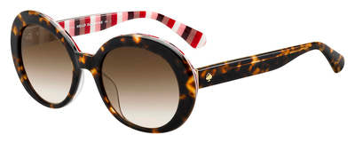KS Cindra/S Oval Modified Sunglasses 0086-Dark Havana