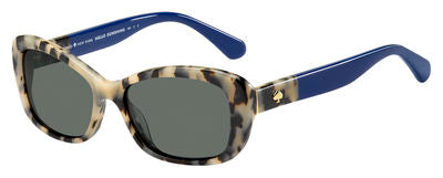 KS Claretta/P/S Rectangular Sunglasses 0IPR-Havana Blue