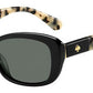 KS Claretta/P/S Rectangular Sunglasses 0WR7-Black Havana