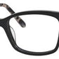 KS Cortina Rectangular Eyeglasses 07KI-Black Havana
