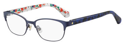 KS Diandra Rectangular Eyeglasses 0JBW-Blue Havana