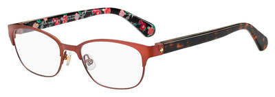 KS Diandra Rectangular Eyeglasses 0YDC-Burgundy Havana