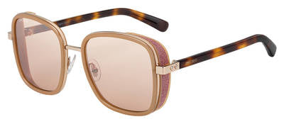 JMC Elva/S Rectangular Sunglasses 0HT8-Pink Havana