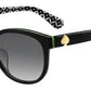 KS Emaleigh/F/S Oval Modified Sunglasses 07ZJ-Black Green (Back Order 2 weeks)