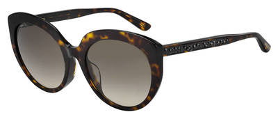 JMC Etty/F/S Oval Modified Sunglasses 0086-Dark Havana