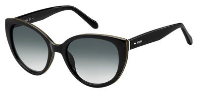  Fos 3063/S Cat Eye/Butterfly Sunglasses 0D28-Shiny Black