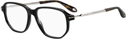Givenchy GV 0079 Square Eyeglasses 0807-0807  Black (00 Demo Lens)
