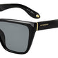 GIVENCHY Gv 7002/S Rectangular Sunglasses 0D28-Shiny Black (Back Order 2 weeks)