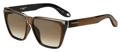 GIVENCHY Gv 7002/S Rectangular Sunglasses 0R99-Brown Mirror (Back Order 2 weeks)