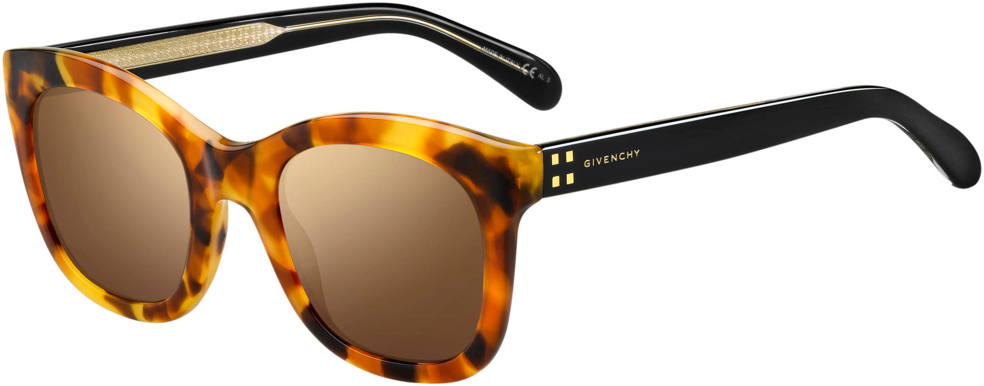 Givenchy GV 7103/S Rectangular Sunglasses 0P65-0P65  Brown Yellow Havana (LC Violet)