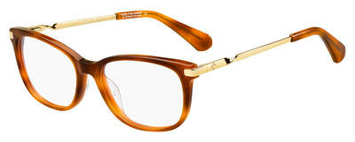 KS Jailene Rectangular Eyeglasses 0EPZ-Yellow Red Havana