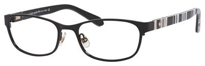 KS Jayla Rectangular Eyeglasses 0QG9-Shiny Black (Back Order 2 weeks)
