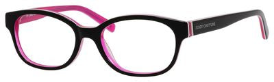  Ju 149 Round Eyeglasses 0FL8-Black Floral Pink