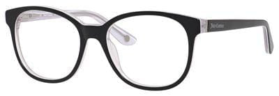  Ju 160 Round Eyeglasses 0JRS-Black White Crystal