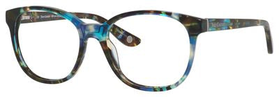  Ju 160 Round Eyeglasses 0JRW-Tortoise Turquoise Navy