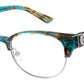  Ju 172 Oval Modified Eyeglasses 0S9W-Blue Brown