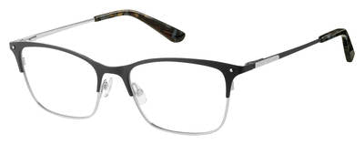  Ju 184 Rectangular Eyeglasses 0124-Matte Black Silver (Back Order 2 weeks)