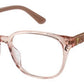  Ju 186 Rectangular Eyeglasses 03DV-Crystal Pink (Back Order 2 weeks)