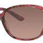  Ju 591/S Square Sunglasses 0NXA-Pink Burgundy (Back Order 2 weeks)