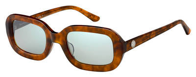  Ju 606/S Rectangular Sunglasses 0086-Dark Havana