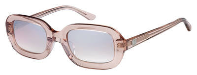  Ju 606/S Rectangular Sunglasses 08XO-Pink Crystal