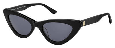  Ju 607/S Cat Eye/Butterfly Sunglasses 0807-Black (Back Order 2 weeks)