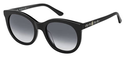  Ju 608/S Rectangular Sunglasses 0807-Black (Back Order 2 weeks)