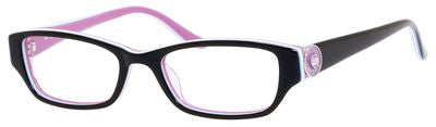  Ju 909 Rectangular Eyeglasses 0W46-Black Multi Striped