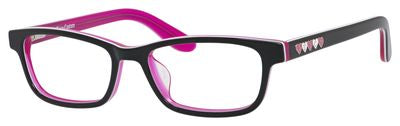  Ju 925 Rectangular Eyeglasses 0BG9-Black Pink (Back Order 2 weeks)