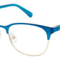  Ju 936 Rectangular Eyeglasses 0FLL-Matte Blue (Back Order 2 weeks)