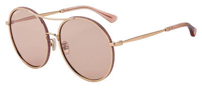 JMC Leni/F/S Oval Modified Sunglasses 0EYR-Gold Pink
