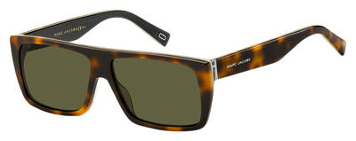 MJ Marc Icon 096/S Rectangular Sunglasses 02S0-Havana Green Striped