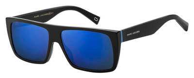 MJ Marc Icon 096/S Rectangular Sunglasses 0D51-Black Blue