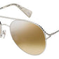 MJ Marc 168/S Aviator Sunglasses 0OX9-Palladium White