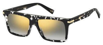 MJ Marc 186/S Rectangular Sunglasses 09WZ-Havana Black Crystal