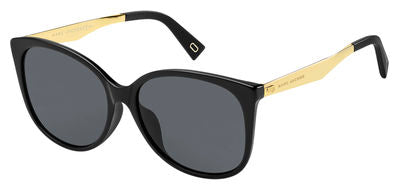 MJ Marc 209/F/S Rectangular Sunglasses 0807-Black
