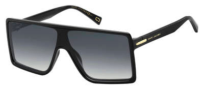 MJ Marc 220/S Rectangular Sunglasses 0807-Black (Back Order 2 weeks)