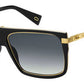 MJ Marc 242/S Rectangular Sunglasses 02M2-Black Gold
