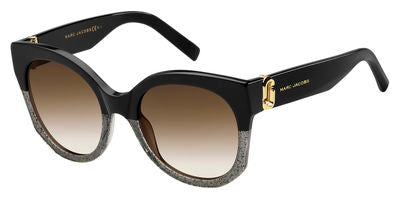 MJ Marc 247/S Cat Eye/Butterfly Sunglasses 0NS8-Black Glitter