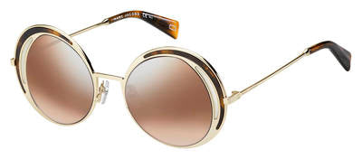 MJ Marc 266/S Oval Modified Sunglasses 0086-Dark Havana